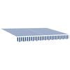 vidaXL Retractable Awning Blue and White 250x200 cm fabric