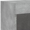 vidaXL TV Cabinet Set of 2 Concrete Gray Engineered Wood Medium