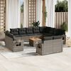 vidaXL Garden Sofa Set Grey
