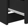 vidaXL Sideboard Black Engineered wood Medium Black Sideboard