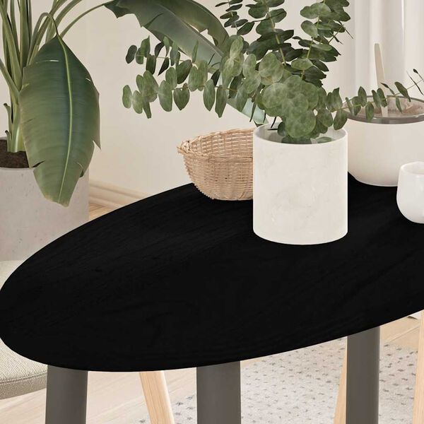 vidaXL Table Top Dark Brown Solid Oak Wood 31.5 x 15.7 in Durable