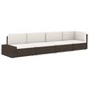 vidaXL Garden Sofa Gray and anthracite