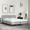 vidaXL Bed Frame Grey Sonoma Engineered Wood, Metal, Plywood Slats