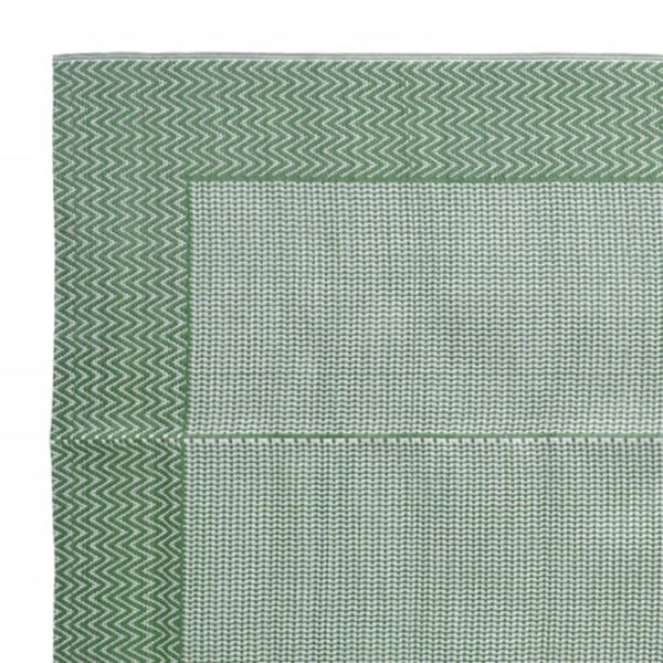 vidaXL Outdoor Rug Green Polypropylene 47.2 x 70.9 in Decorative Inlays