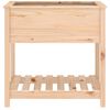 vidaXL Planter Natural Wood Solid Pine Wood Medium Durable Planter