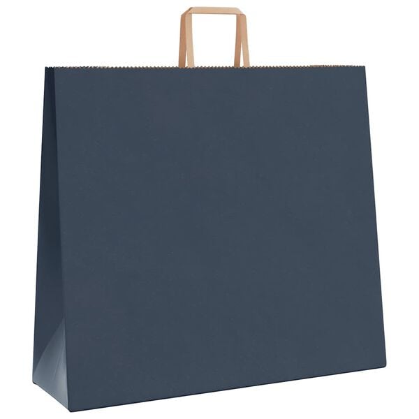 vidaXL Paper Bags 50 pcs with Handles Blue 54x15x49 cm