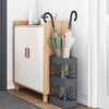 vidaXL Umbrella Stand Anthracite 11.02 x 4.72 x 16.14 in Steel