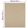 vidaXL Jersey Fitted Sheet Taupe 100% Cotton 39.4 x 78.7 in