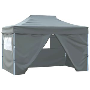 vidaXL Party Tent Anthracite Oxford Fabric 9.8x14.8 ft Foldable