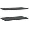 vidaXL Wall Shelf Black Stainless Steel 29.5 x 15.7 x 1.2 in
