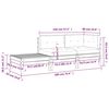 vidaXL Patio Sofa with Cushions and Footstool Solid Wood Douglas