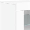 vidaXL Sideboard White Engineered wood, glass Large Sideboard