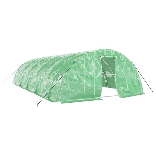 vidaXL Greenhouse Green Polyethylene Large Rollable Greenhouse