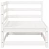 vidaXL Garden Lounge Set White Solid Pine Wood Medium Modular