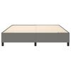 vidaXL Bed Frame Dark Gray Fabric (100% polyester), plywood, engineered wood
