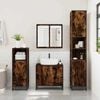 vidaXL Bathroom Sink Cabinet smoked oak 25.59 x 12.99 x 23.62 in