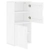 vidaXL Side Cabinet White Solid pine wood, engineered wood Medium