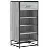 vidaXL Shoe Rack Grey Sonoma Engineered wood, metal Medium Shoe Rack