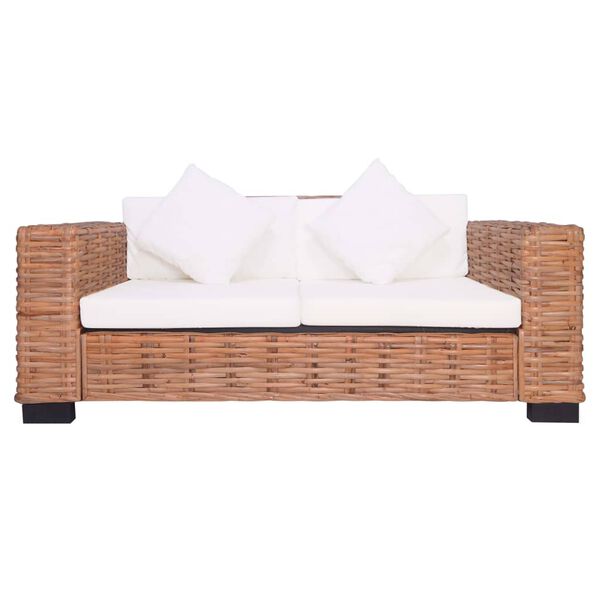 vidaXL Garden Sofa Natural Rattan