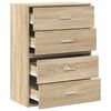 vidaXL Cabinet Set of 2 Sonoma Oak Engineered Wood Small