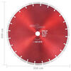 vidaXL Diamond Cutting Disc Steel 13.78 "