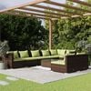 vidaXL Garden Lounge Set Brown