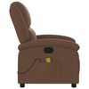 vidaXL Massage Recliner Chair Brown