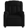 vidaXL Massage Recliner Chair Black Polyester Fabric 30.7x36.2x38.6 in
