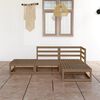 vidaXL Garden Lounge Set Honey Brown Solid Pine Wood Standard Modular