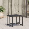 vidaXL Garden Stool Set of 4 Black Textilene fabric, Powder-Coated Steel