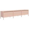 vidaXL TV Cabinet Pink Cold-rolled Steel Large TV Cabinet Rectangular