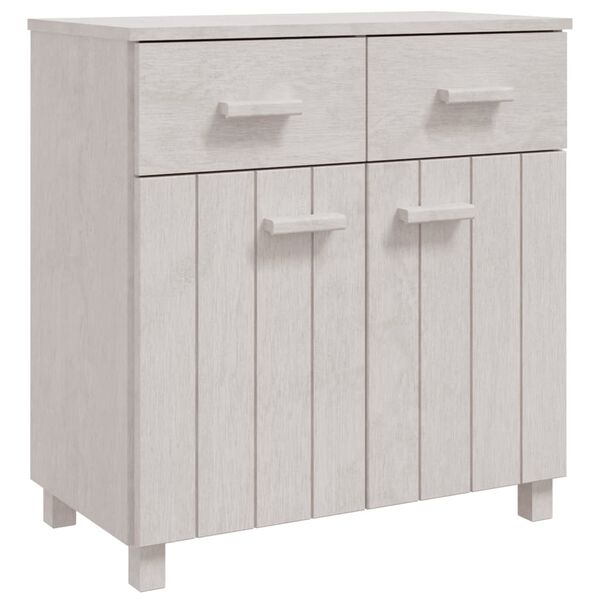 vidaXL Sideboard White Solid pine wood 31.1 x 15.7 x 31.5 in Sideboard