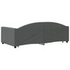 vidaXL Daybed with Trundle without Mattress Dark Gray 39.4"x74.8"