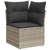 vidaXL Garden Sofa Set Light Gray, Dark Gray