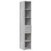 vidaXL Slim Storage Cabinet Grey Sonoma Engineered Wood Slim