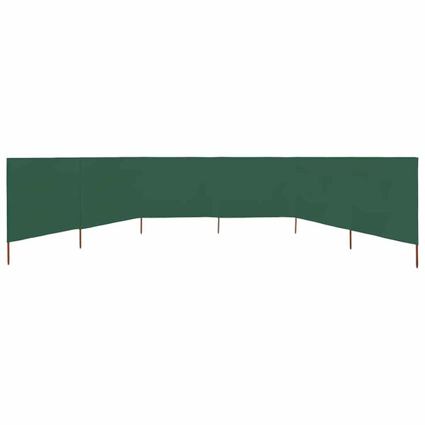 vidaXL Wind Screen Green Non-woven fabric Large Foldable Wind Screen