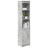 vidaXL Highboard Concrete grey Engineered wood Tall Modern