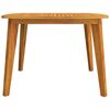 vidaXL Garden Table Natural Wood Solid acacia wood Medium Durable