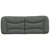 vidaXL Headboard Cushion Dark Grey 100% polyester fabric, PP fiber filling