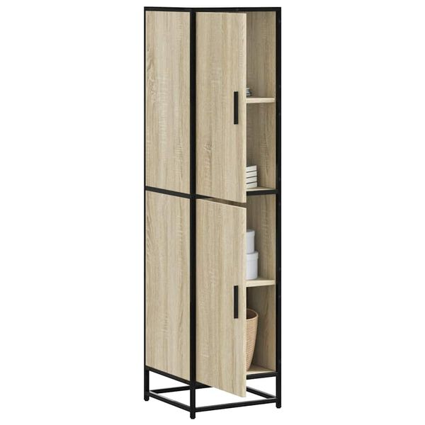 vidaXL Highboard Sonoma oak Engineered wood Tall Highboard Rectangular