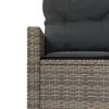 vidaXL Garden Sofa Half-Round Gray