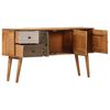 vidaXL Sideboard with Printed Pattern 51.2"x11.8"x27.6" Solid Mango Wood