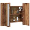 vidaXL LED Mirror Cabinet Old wood Engineered wood, Safety glass