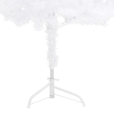 vidaXL Corner Artificial Christmas Tree White 4 ft PVC
