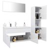 vidaXL Bathroom Furniture Set High gloss white Engineered wood, Acrylic