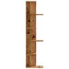 vidaXL Wall Corner Shelf Old Wood Engineered Wood 55.1 in tall Modern