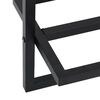 vidaXL Towel Rack Black Iron 37.4 in x 9.8 in x 8.7 in Towel Rack