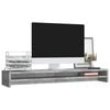 vidaXL Monitor Stand Concrete Grey 39.4x9.4x5.1" Engineered Wood