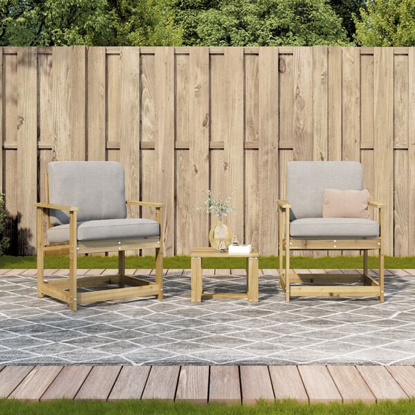 vidaXL Garden Lounge Set Treated Pine Solid Pine Wood Medium Durable