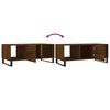 vidaXL Coffee Table Brown Oak Engineered wood, Iron Medium Coffee Table